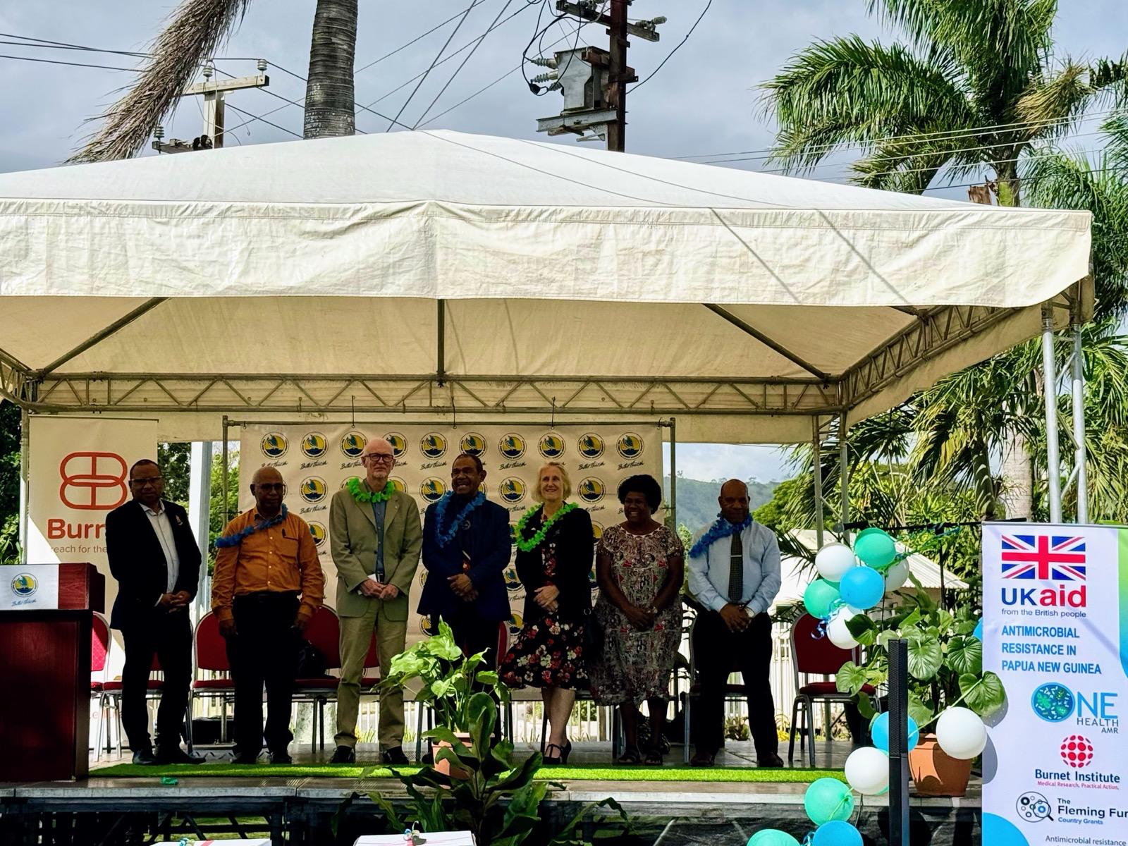 British High Commissioner Her Excellency Ms Anne Macro at the opening of the country's microbiology laboratory and the Central Public Health Laboratory in Papua New Guinea. (Credit: Burnet Institute).